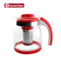 Heat Resistant Glass Teapot With Stainless Steel Infuser